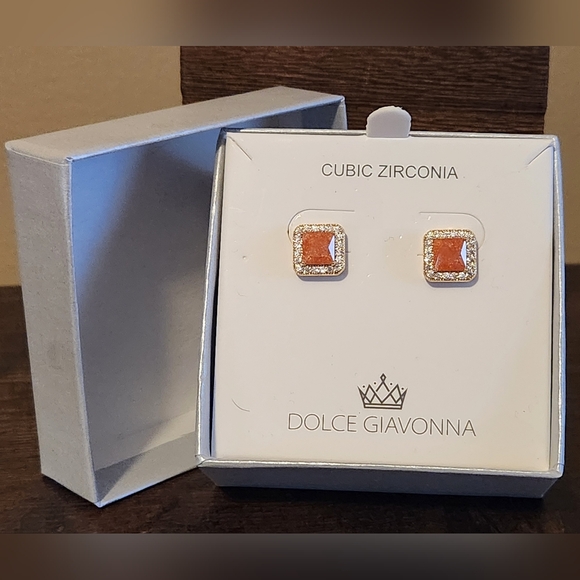 DOLCE GIOVANNA Jewelry - DOLCE GIOVANNA, CZ EARRINGS, NIB